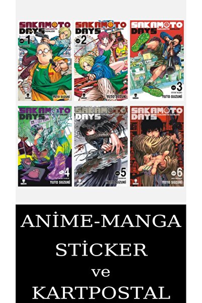 Kurukafa Yayınevi Sakamoto Days 1-2-3-4-5-6 Manga Seti (6 KİTAP) / Anime-Mang...