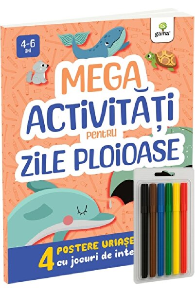 Gama Mega activitati pentru zile ploioase. 4 postere uriase