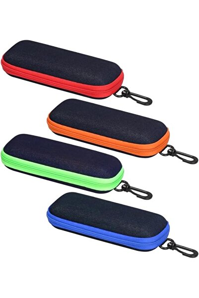 STARSTAR Four-piece eyeglass case set, portable and stylish hard-shell eyegla...