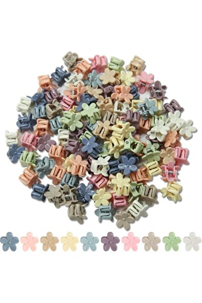 STARSTAR 100-piece pack of small flower hair clips, suitable for girls - stro...