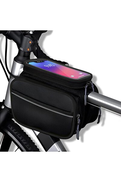 STARSTAR Bicycle frame bag, waterproof bicycle phone holder, large capacity t...