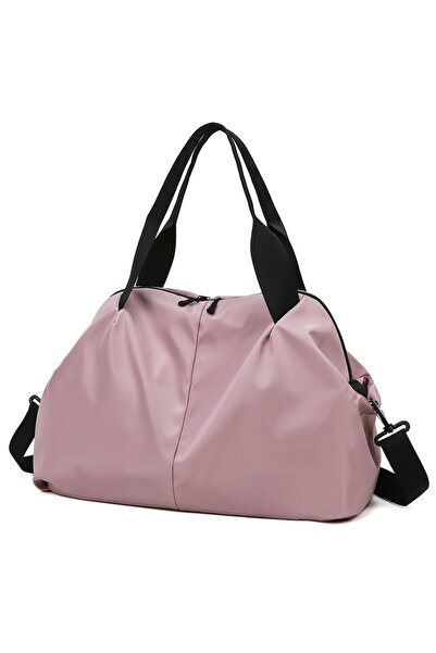STARSTAR Stylish Pink Nylon Gym Bag, Multifunctional Wet/Dry Separation, Adju...