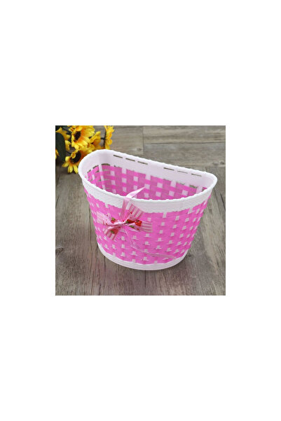 STARSTAR Hand-woven children's bicycle basket, front-mounted children's bicyc...