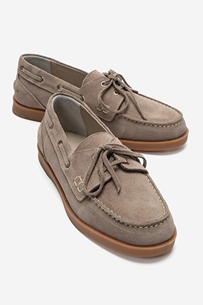 Zeynep Sıradağlı Leonelda Women's Genuine Leather Loafer Mink Suede