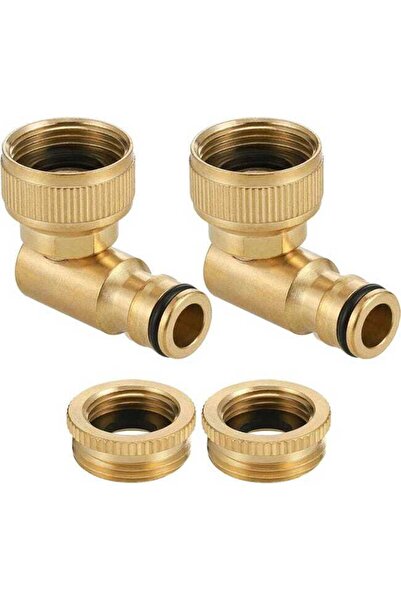 STARSTAR A set of two 3/4-inch brass elbow faucet fittings, 90° internal thre...
