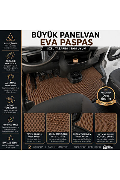 Guerrino RENAULT-MASTER3-PANELVAN-(2010-2025) İÇİN EVA SADECE ÖN PASPAS (META...