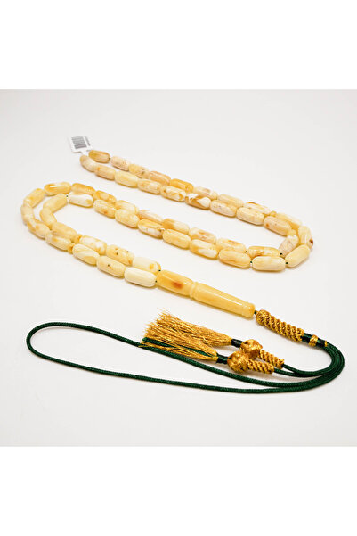 Generic Brand Kaliningrad Amber Shawaib Rosary – 51 Beads 15×6.5mm Barrel Pra...