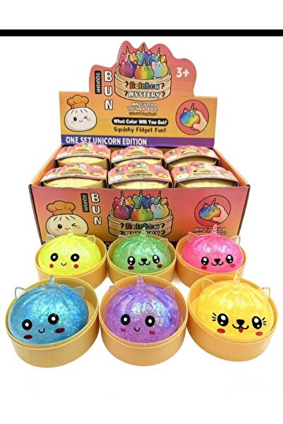 Generic Brand Glittery Shining Giant Rare Unicorn Design Dumpling Squeeze Fid...