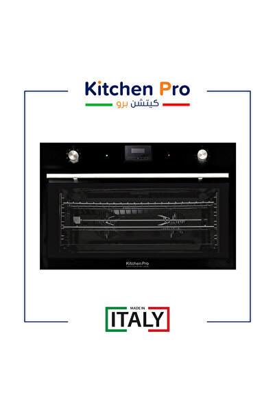 Dec Kitchenpro فرن Kitchen Pro بلت إن كهرباء 90 سم ديجيتال، أسود، سعة 125 لتر...