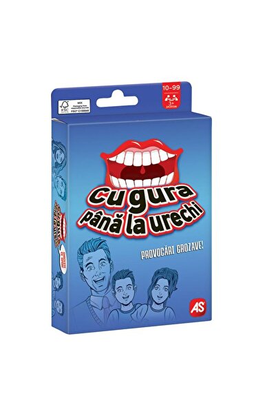 BAMI NETWORK Joc de Societate Cartonase Cu Gura Pana la Urechi pentru 3+ Juca...