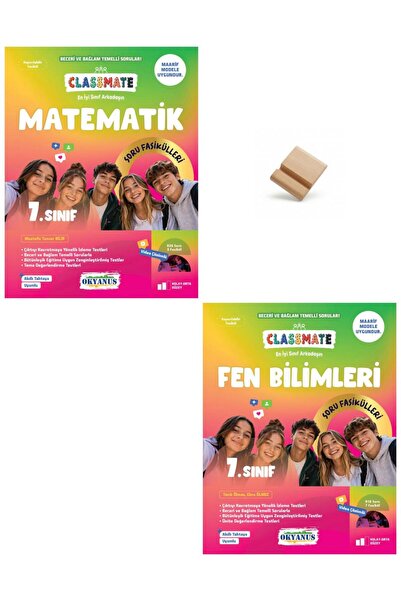 Okyanus 7. Sınıf Maarif Matematik ve Fen Bilimleri Classmate Soru Fasikülleri + Telefon Standı