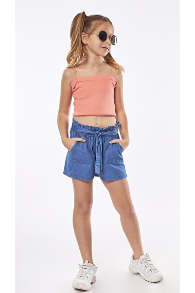 Evita Μπλούζα crop top " Orange" πορτοκαλί