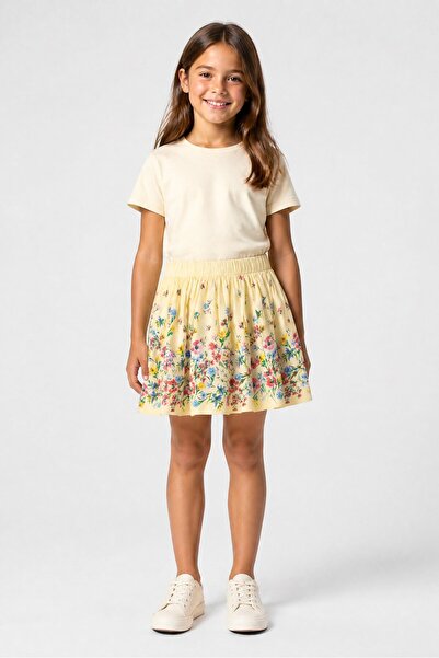 GAP Kids Girl Floral Print Skirt, Multicolor