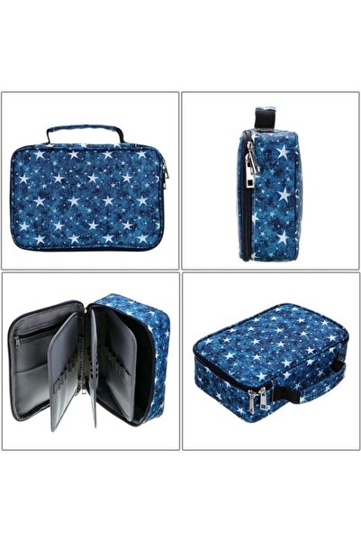 STARSTAR Patterned Zipper Pencil Case - Multifunctional Office Supplies Organ...