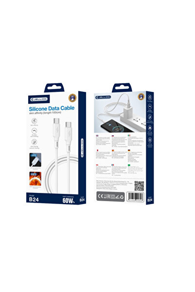 JELLICO Cablu USB-C USB-C PD 60W pentru telefoane Android 1M Încărcare rapidă