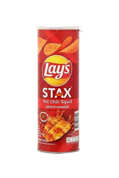 Lay's Stax Hot Chili Squid Potato Crisps 100g
