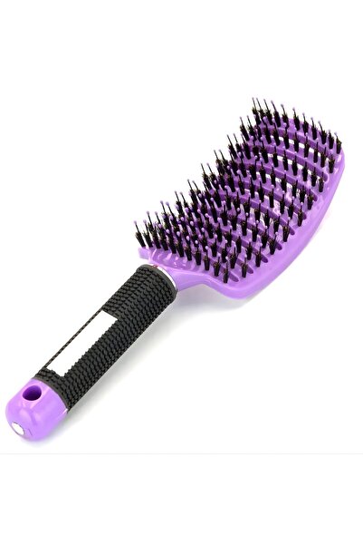 Rao Perie de Par Curbata Ventilata, Peri de Mistret + Nylon, Maner Antiderapa...