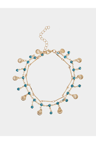 Styli Shell Charm Layered Anklet