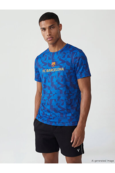 LC Waikiki FC Μπαρτσελόνα Ανδρικό Αθλητικό T-Shirt με Στάμπα