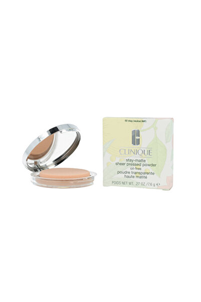 Clinique Pudră compactă mată transparentă (02 Stay Neutral MF) 7,6 g