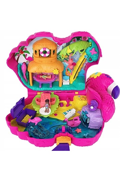 Polly Pocket PINIATA FLAMING SUITCASE SET 26 Surpriză