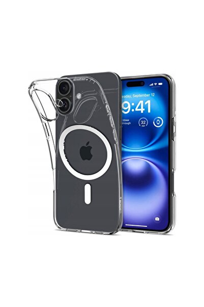 Spigen Husă de protecție pentru iPhone 17 Liquid Crystal MagSafe - alb-transp...