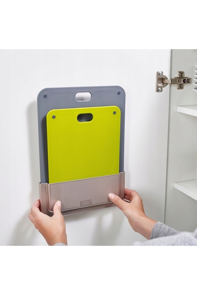 Joseph Joseph Set de 2 tocătoare + Suport pentru dulap DoorStore