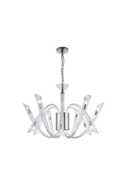 Siera Berna Chandelier Round Crystal Chrome Classic 6701026