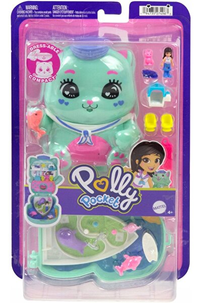 mattel Polly Pocket: Croazieră cu pisici – Set compact cu pisicuță – Jucărie ...