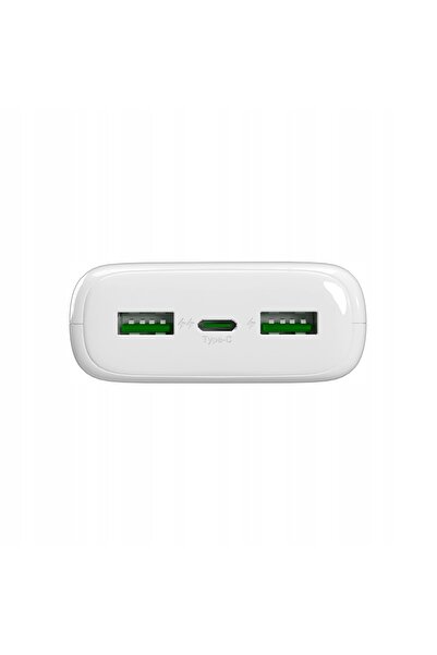 NO BRAND Powerbank 20000mAh USB-A USB-C PD AFC 22.5W - alb