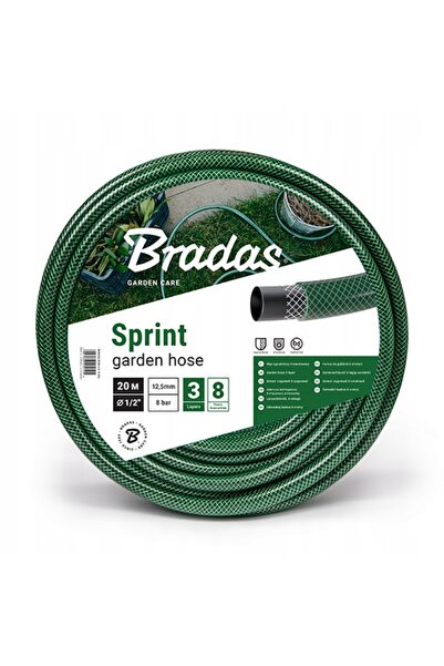 Bradas Furtun de grădină pentru udare irigare grădinărit 50m 1/2 durabil flex...
