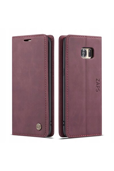 NO BRAND Husă tip carte pentru Galaxy S7 Edge, Spacecase Wallet, moale, din p...