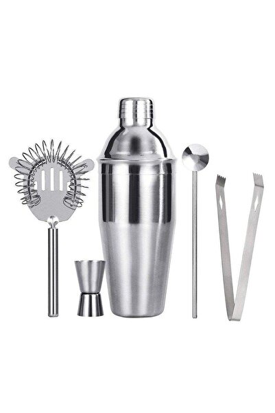 Excellent Houseware Set BAROWY de shaker de barman, cană de măsurare, strecur...