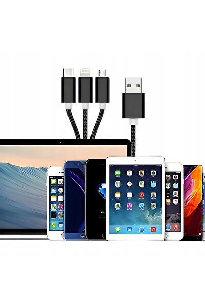 NO BRAND Încărcător rapid USB C de 65W + Set cablu PD 3-în-1 (Type C / Micro ...
