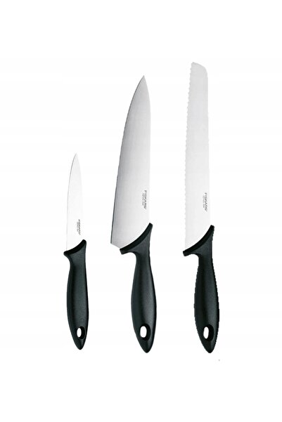 FiSKARS Set esențial de 5 cuțite (de bucătărie + de bucătar) în cutie