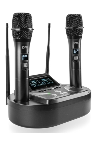 DNA SISTEM AUDIO CU MICROFOANE FĂRĂ FIR + ÎNCĂRCĂTOR SET VOCAL UMA