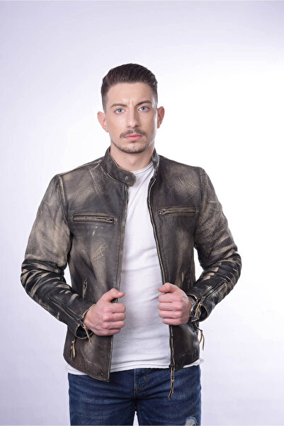 THEODOROU LEATHERS ΚΑΦΕ ΑΝΔΡΙΚΟ ΔΕΡΜΑΤΙΝΟ ΜΠΟΥΦΑΝ TLM0022