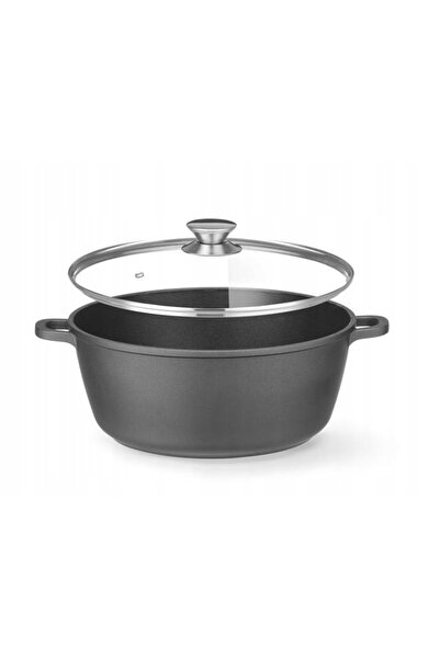 HENDI Oală cu capac și strat antiaderent 7,5 l 387x310x130 mm