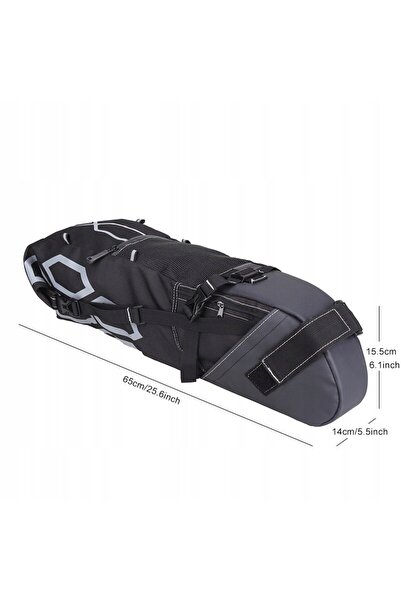 B-SOUL Geantă de bicicletă pentru șa, capacitate 12L, multifuncțională 1