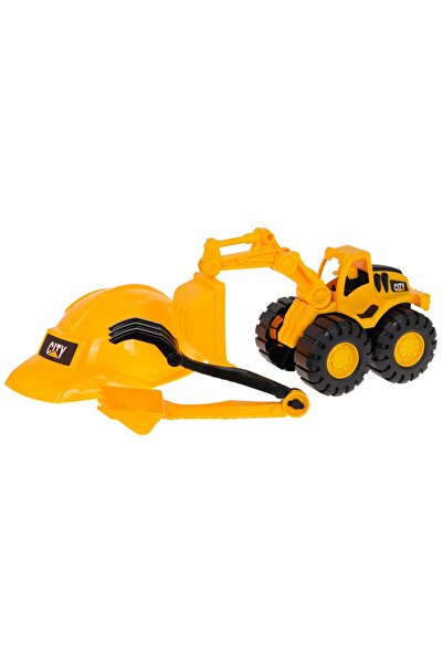 Ramiz Excavator pentru copii Set de construcție mic Cască de copil Elemente m...