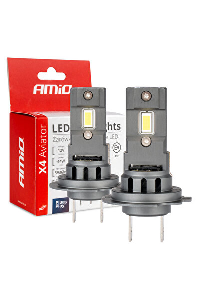 AMIO Becuri LED auto Canbus Seria X4 Aviator H7/H18 6500K