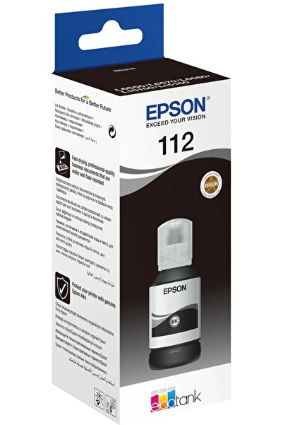 EPSON Cerneală 112 negru 127ml 7500str EcoTank original [C13T06C14A]