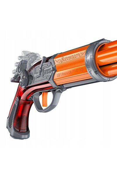 Dart Zone PISTOL PIRAT NITROSHOT BUCCANEER, RAZĂ DE ACȚIUNE 21 METRI, 4 LOȚIȚE