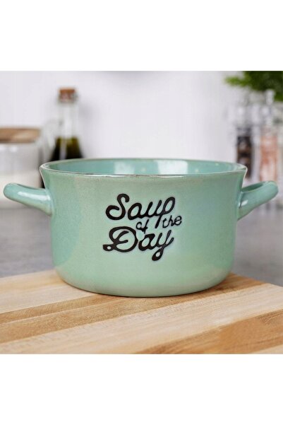 NO BRAND 4x Boluri pentru supă/gulash, în formă de ureche, cu mânere, 600ml