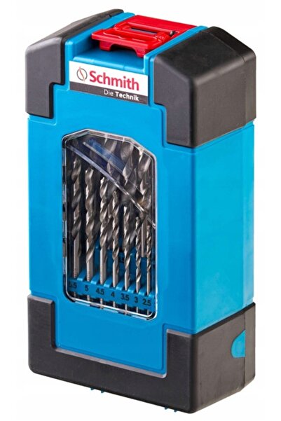 SCHMITH Set de 25 de burghie HSS pentru metal, plastic și oțel, 1-13mm