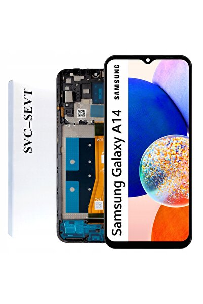 NO BRAND Display pentru Samsung Galaxy A14 4G Ecran LCD cu Ramă Original Zila...