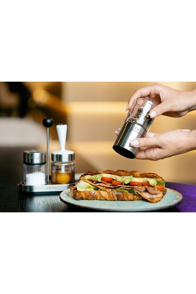 NO BRAND VIALLI SOHO DOZATOR MODERN DE SĂPUNĂ, PIPERĂ, SARE, RECIPENT PENTRU ...