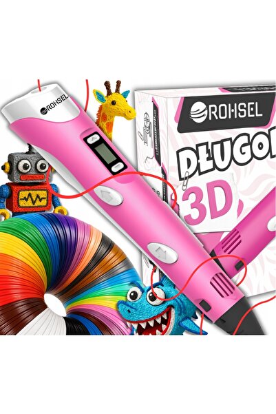 NO BRAND Pix 3D pentru copii, set creativ 3D + 160 de metri de rezerve + șabl...