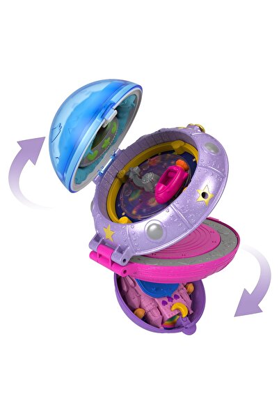 Polly Pocket LALKA AVENTURA COSMICĂ SET DE JOACĂ OZN +4 ani
