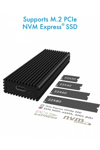 NO BRAND ICY BOX Carcasă externă pentru disc M.2 NVMe (USB-C, M-Key)